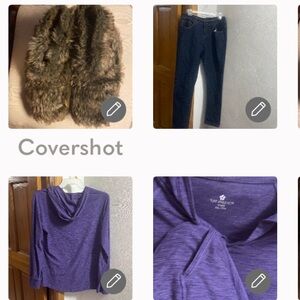 DOTS Skinny👖14L+💜hoodie XXL+NEW Warmies Slippers sz10